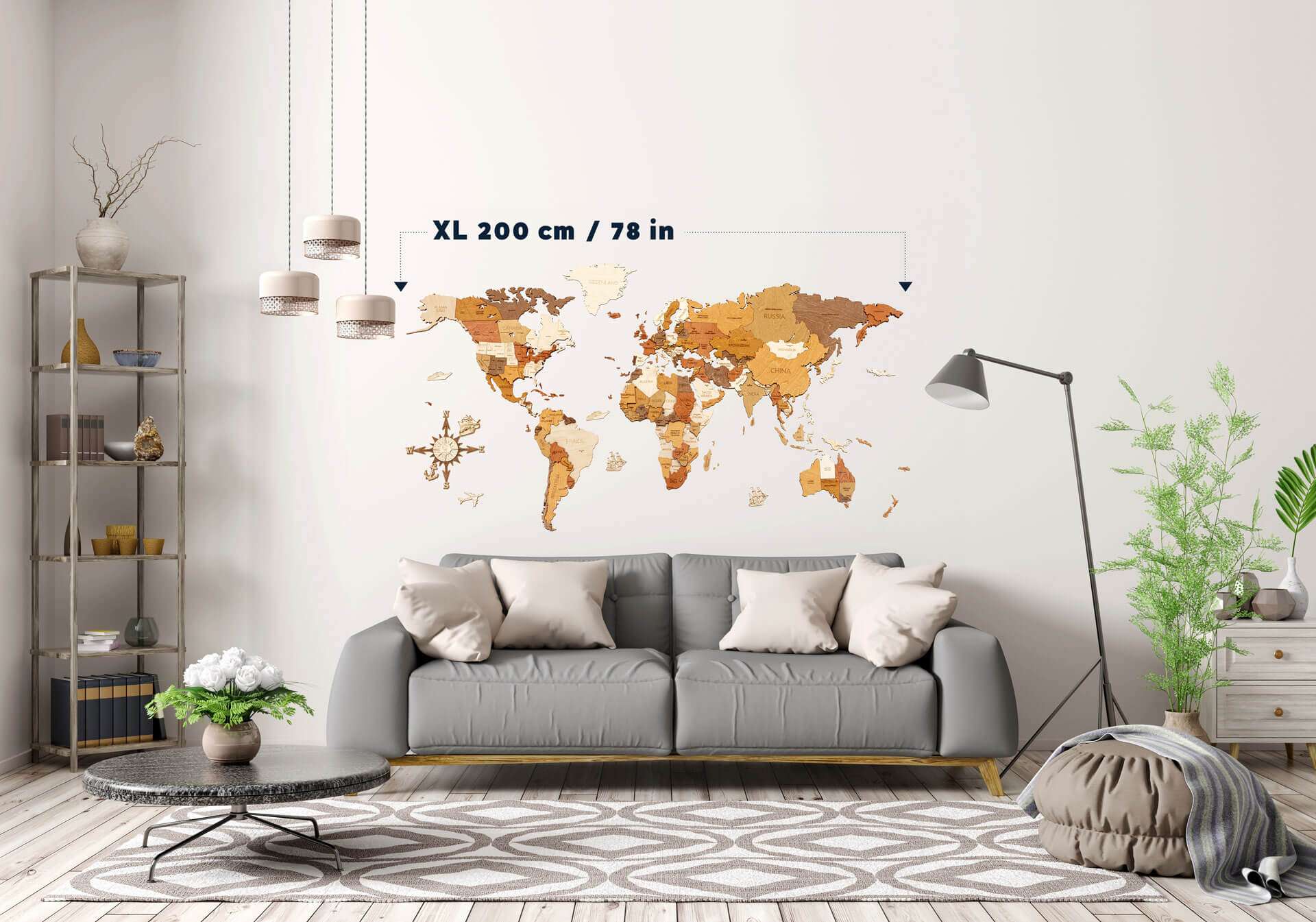 XL 200 cm / 78 in
