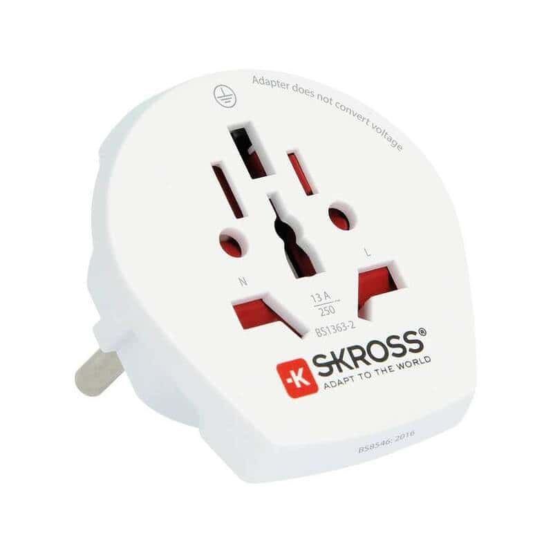 Adaptador de viaje SKROSS para extranjeros en Europa