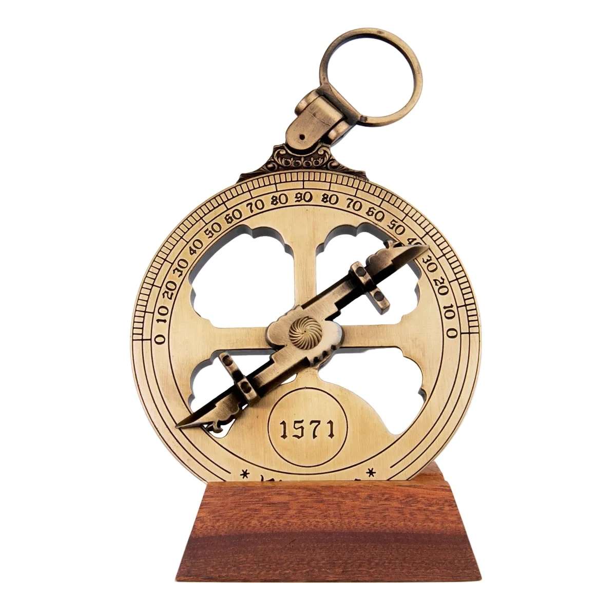 Pomorski astrolab 10 cm, replika iz 16. stoletja