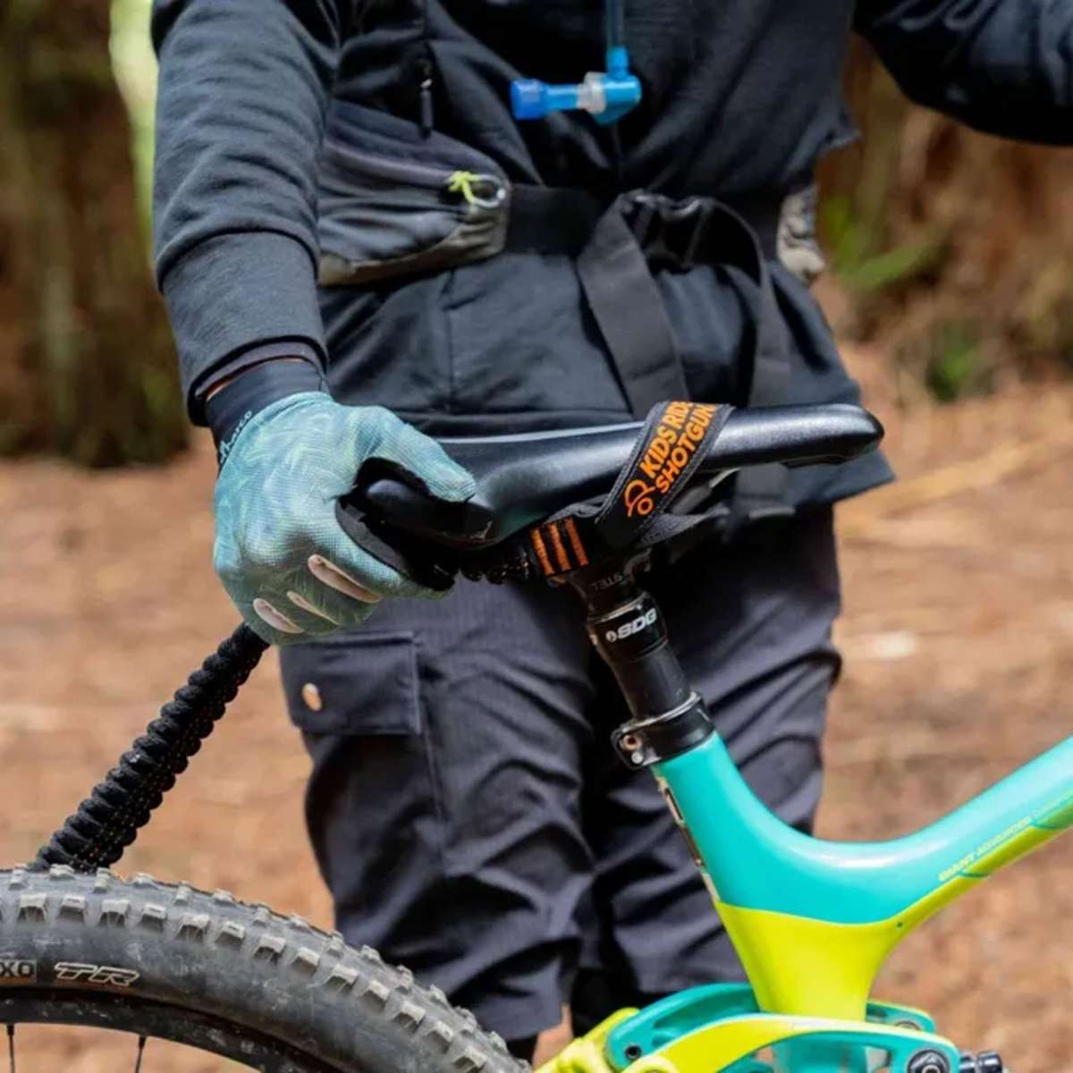 Quick Fit sort træktov til cykel