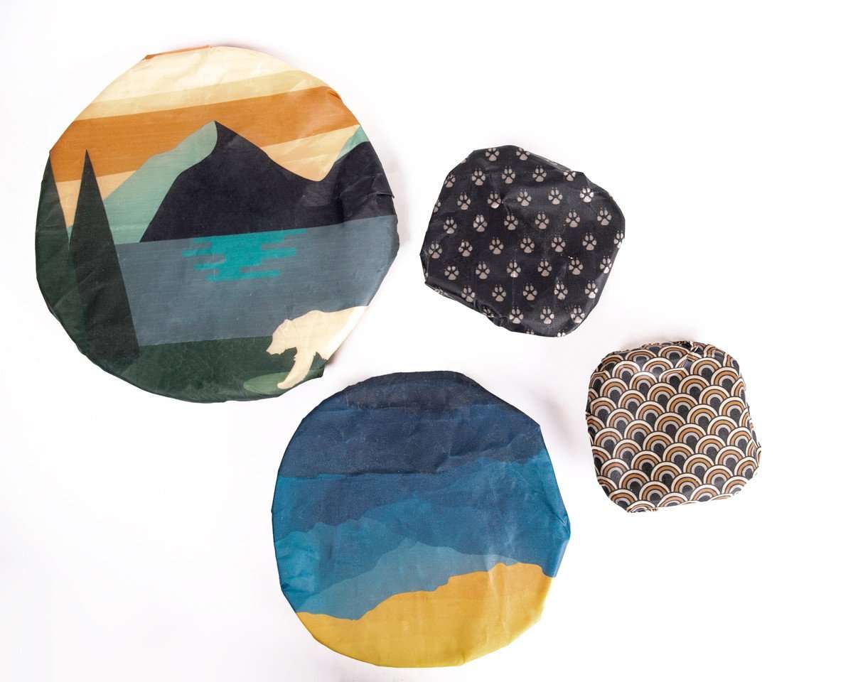 Set de envolturas de cera Alaskan Maker Bees Wrap, 4 piezas