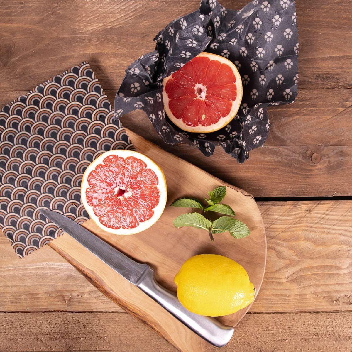 Set de envolturas de cera Alaskan Maker Bees Wrap, 4 piezas