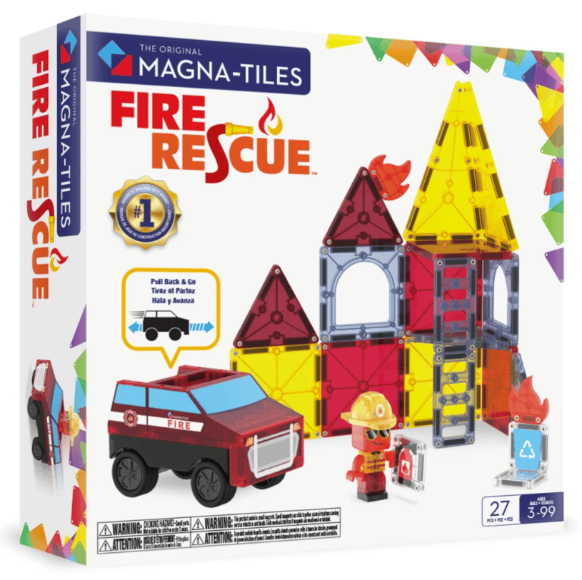 Magna-Tiles Fire Rescue magnetisk byggsats