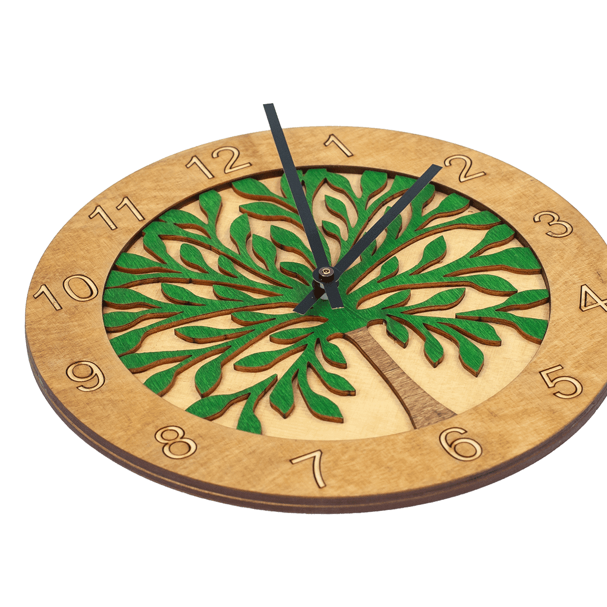 Reloj de pared Árbol de madera
