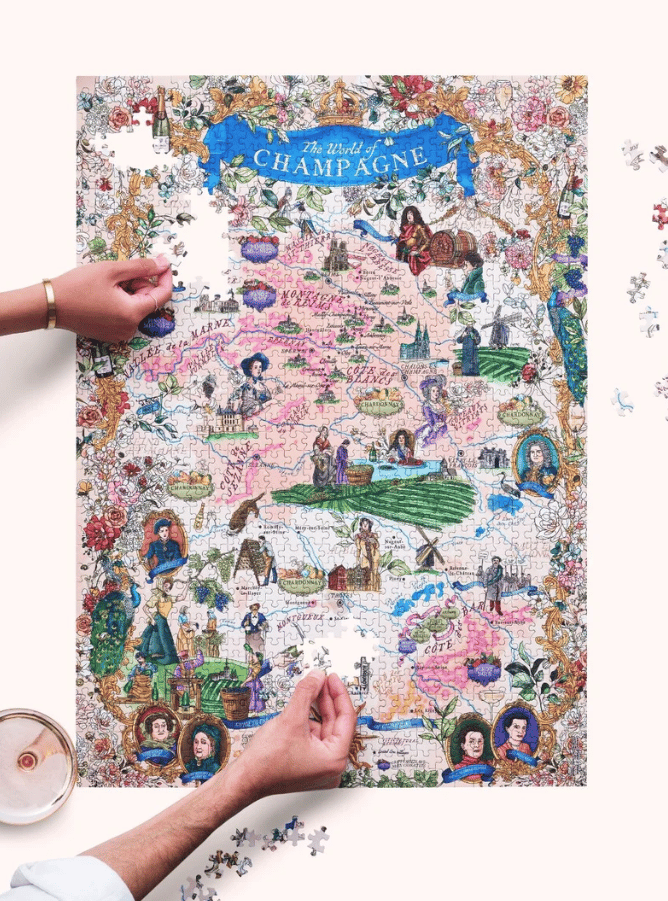 Water and Wines Champagne Wine Puzzle