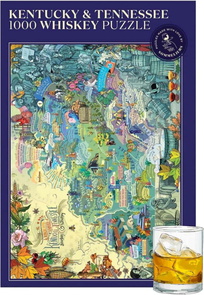 Water and Wines Kentucky & Tennessee Whiskey Puzzle