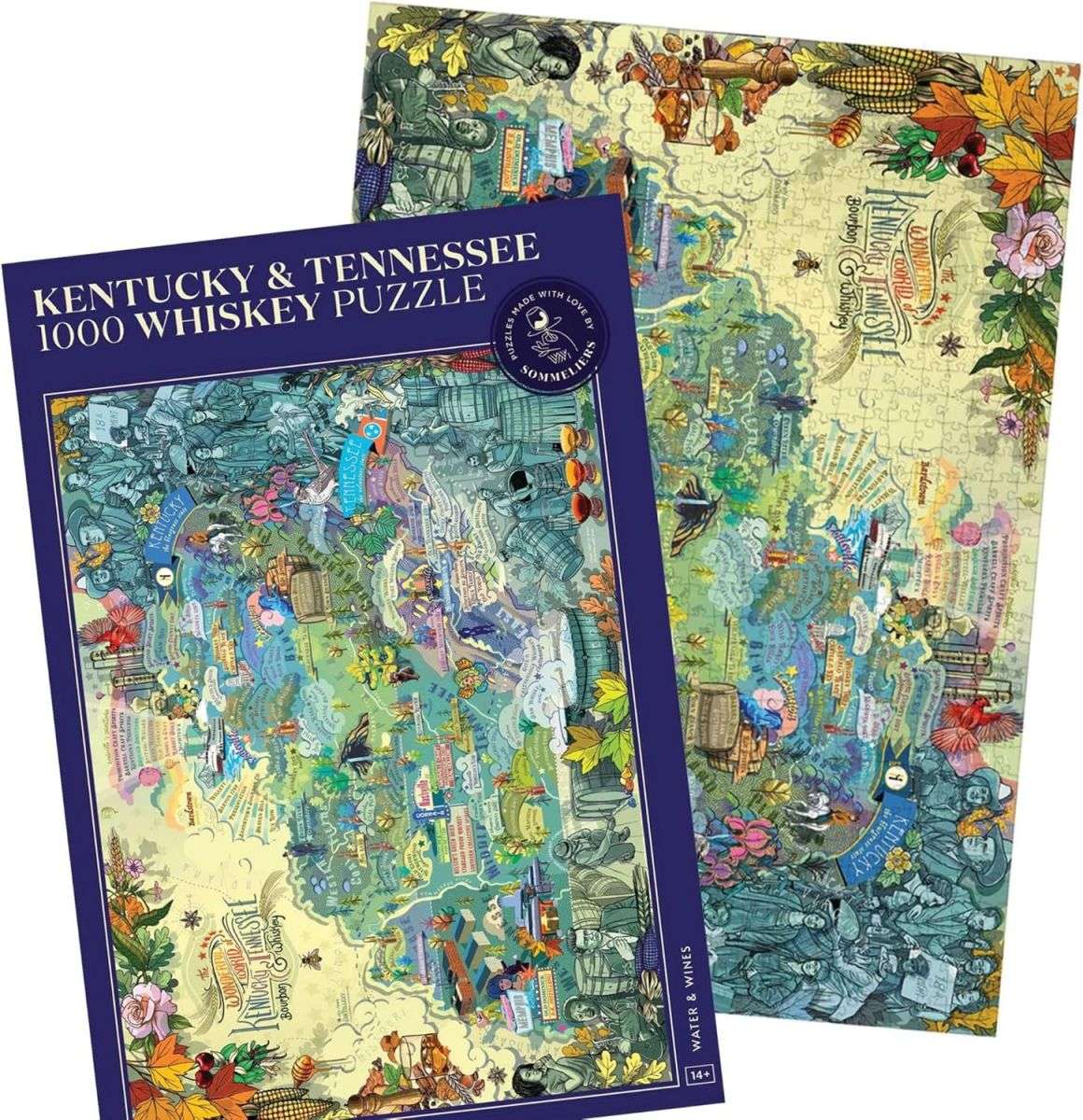 Water and Wines Kentucky & Tennessee Whiskey Puzzle