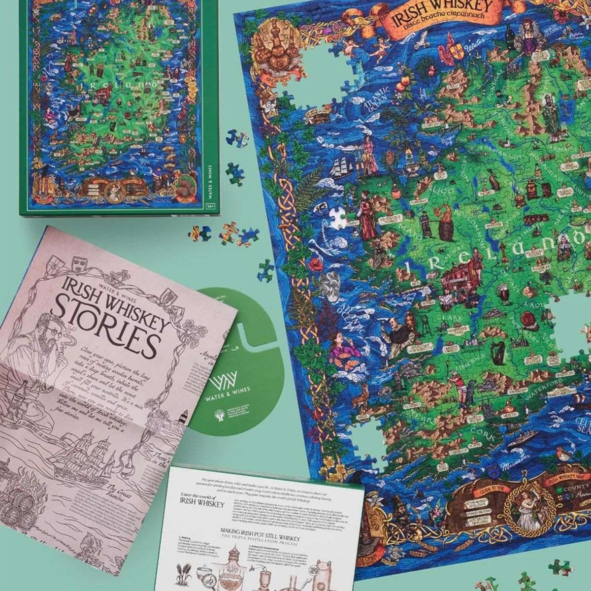 Water and Wines Ireland Whiskey Puzzle