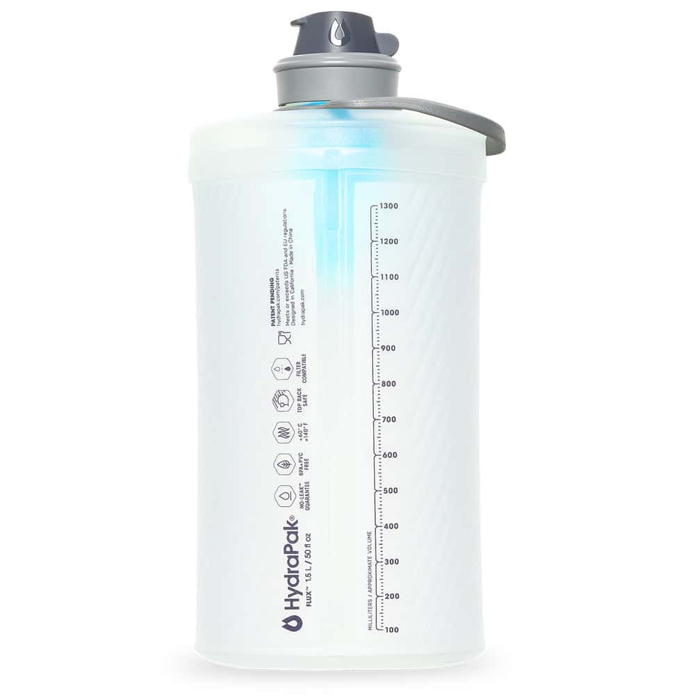 HydraPak Flux+ 1,5 l flexibel flaska