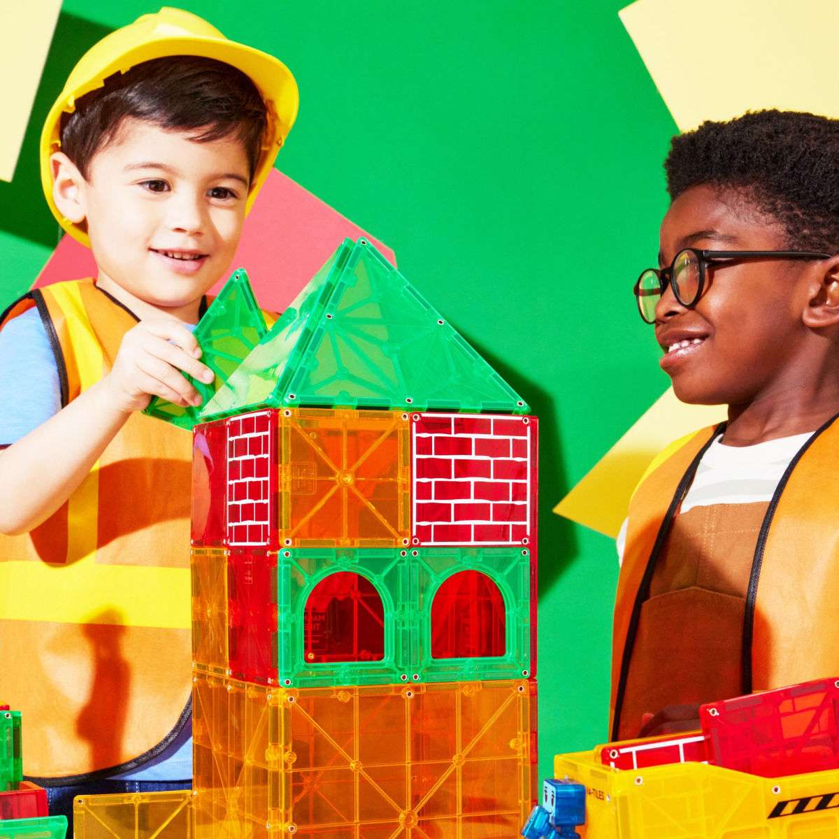 Magna-Tiles Magnetische Bouwset Builder XL Trucks 50 delen
