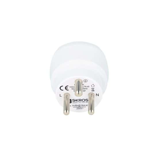 Adaptador de viaje SKROSS Dinamarca tipo K