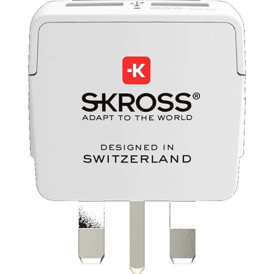 SKROSS UK USB Reino Unido, adaptador de viaje tipo G