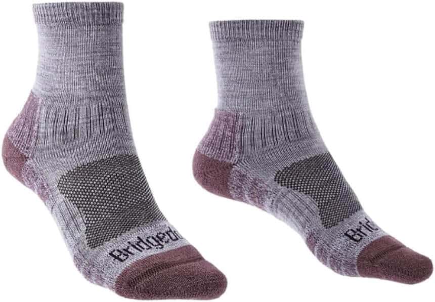 BRIDGEDALE Lättvikts Merino Performance 3/4 Crew-strumpor för kvinnor