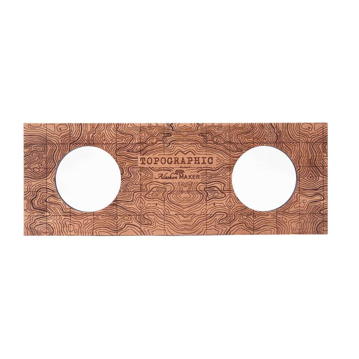 Alaskan Maker Espositore topografico  per 2 bicchieri da liquore