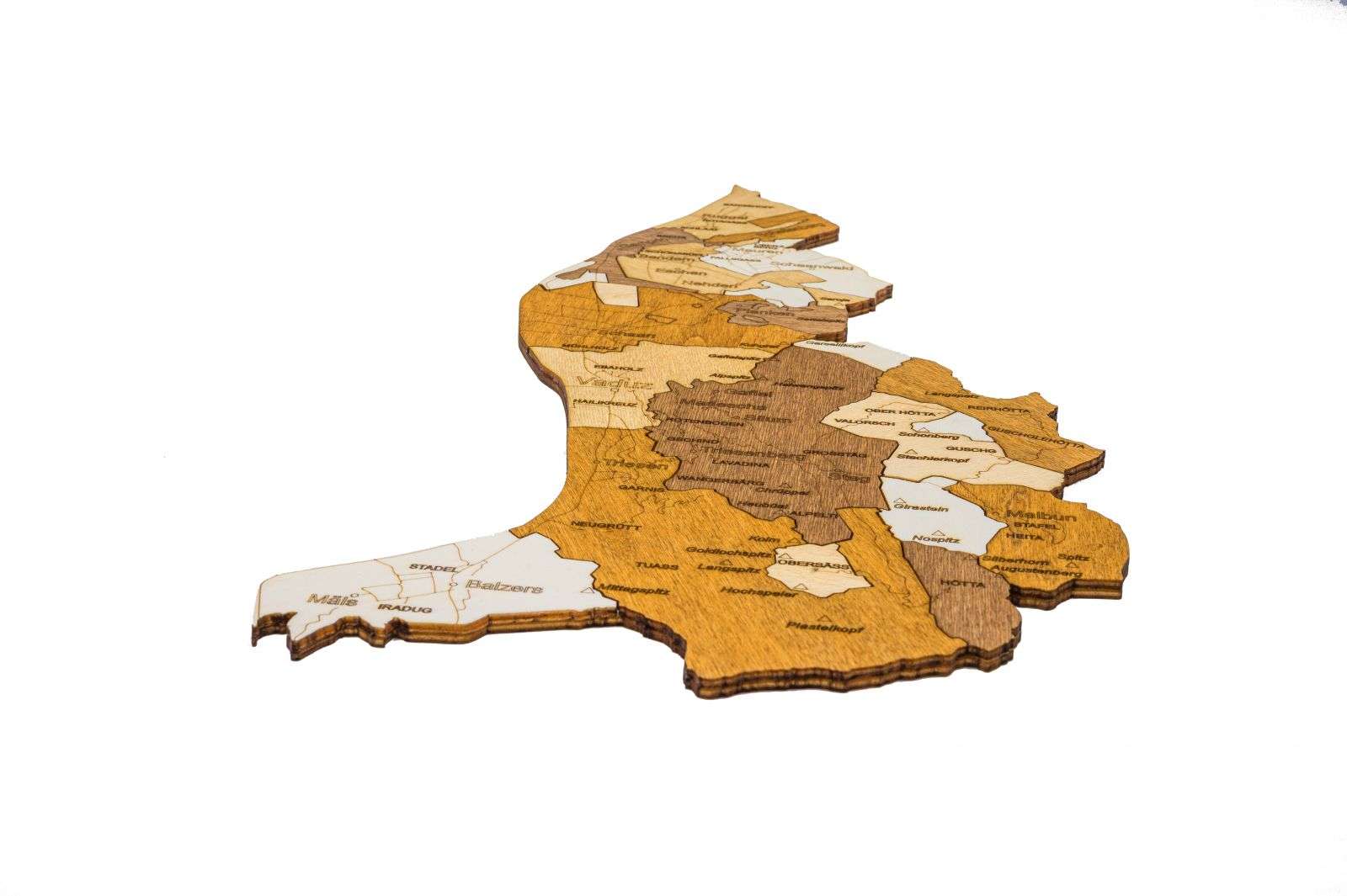 Liechtenstein Holzkarte