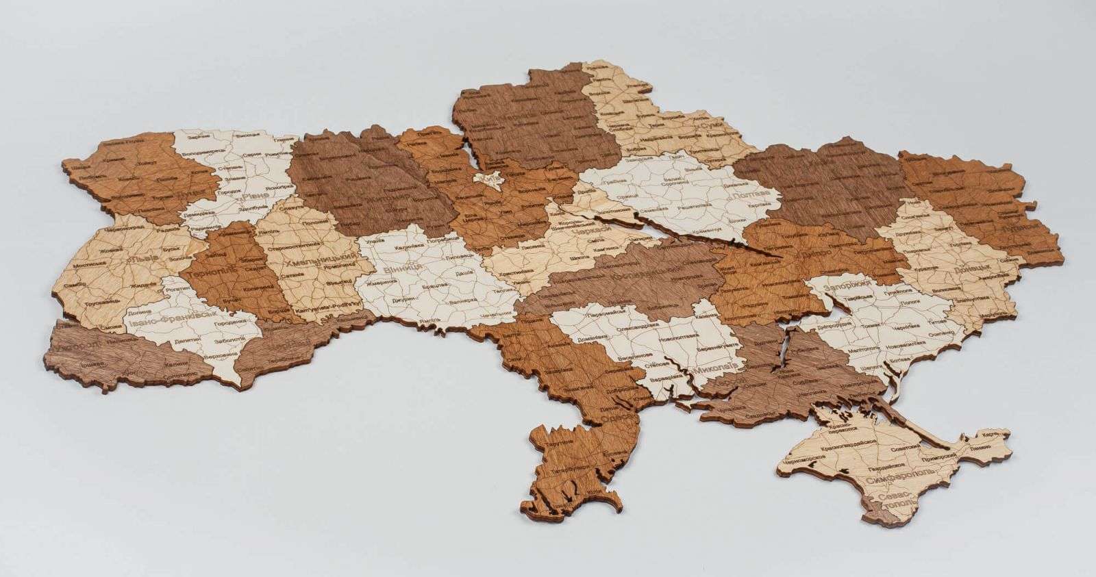 Ukraine Holzkarte