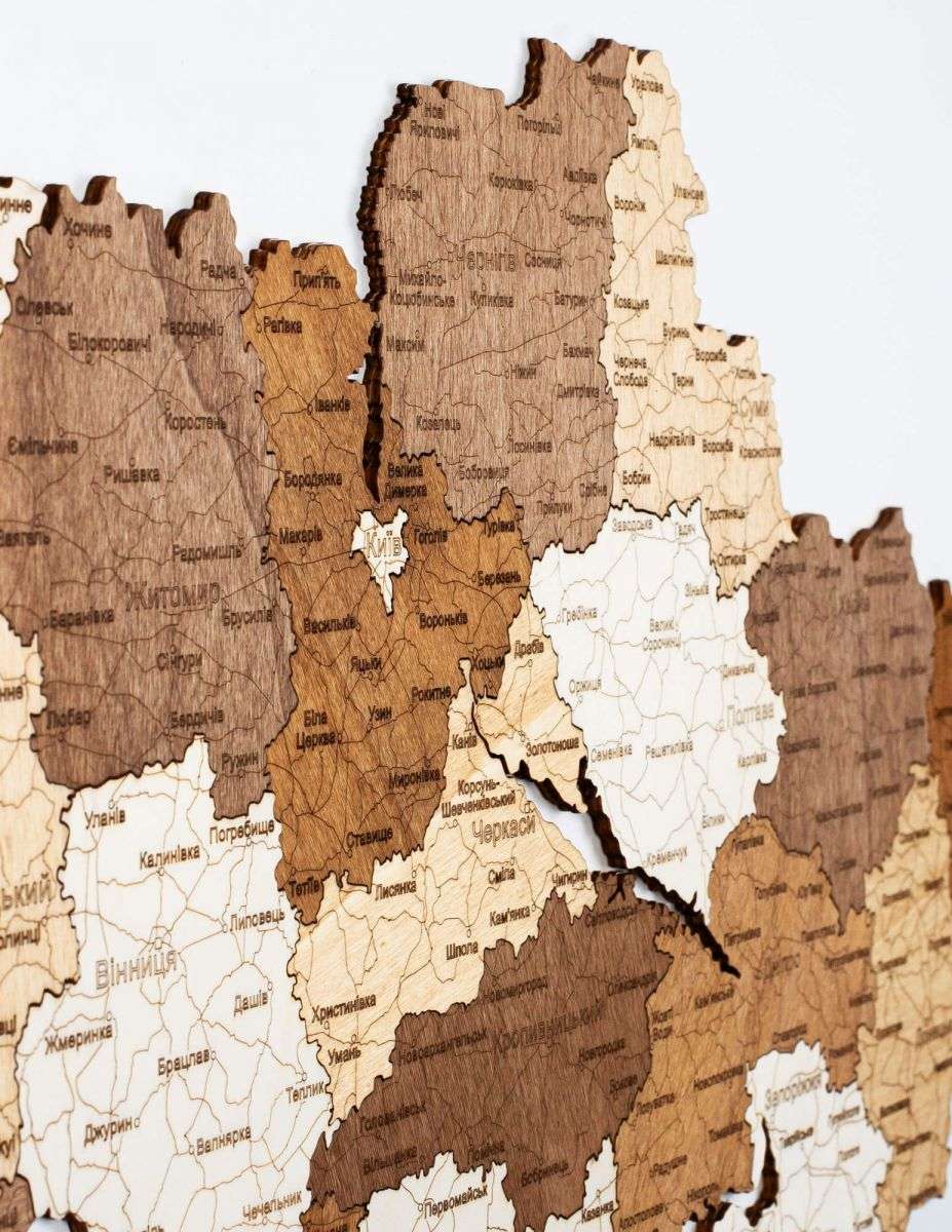 Ukraine Holzkarte