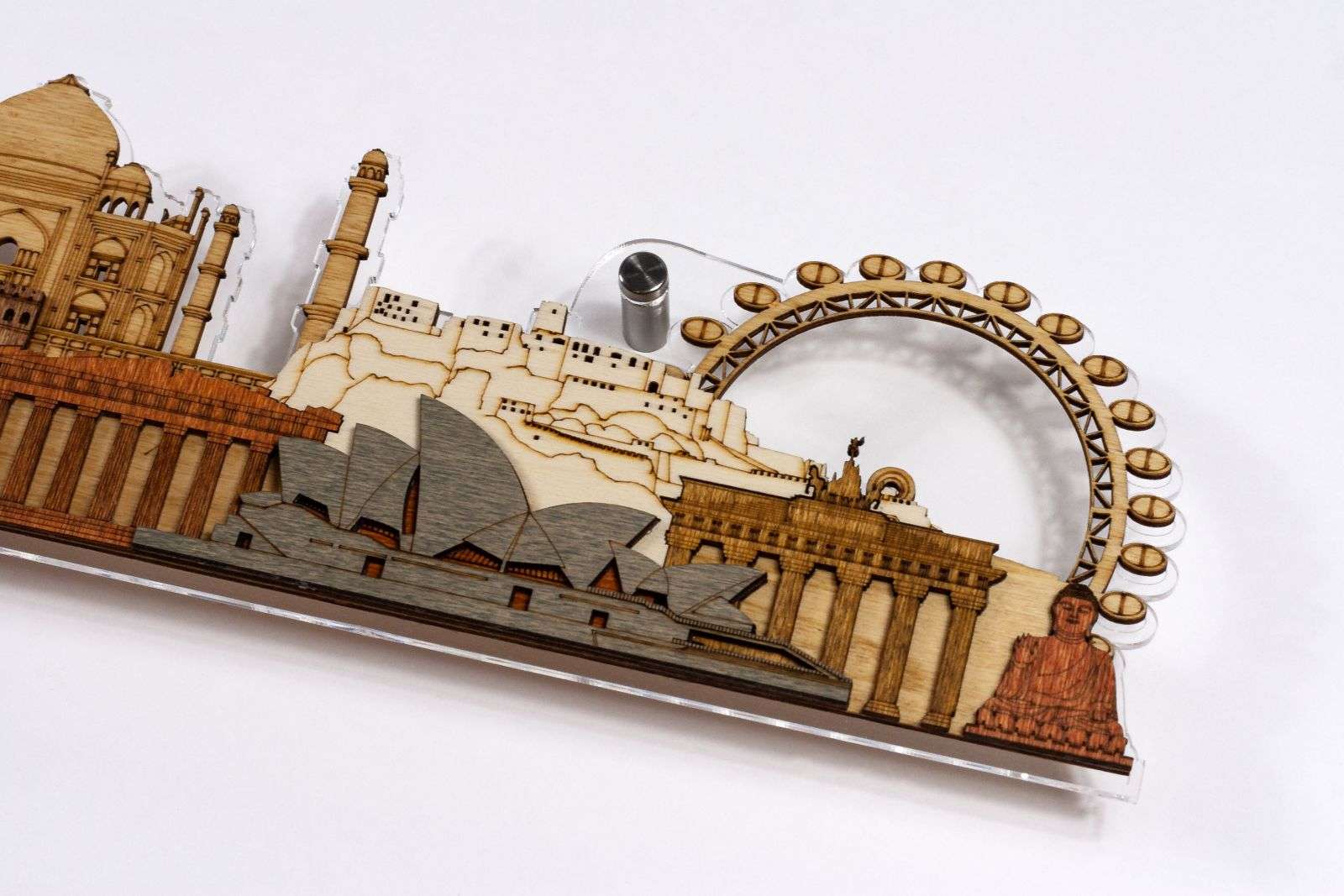 Monuments et attractions du monde en 3D avec LED