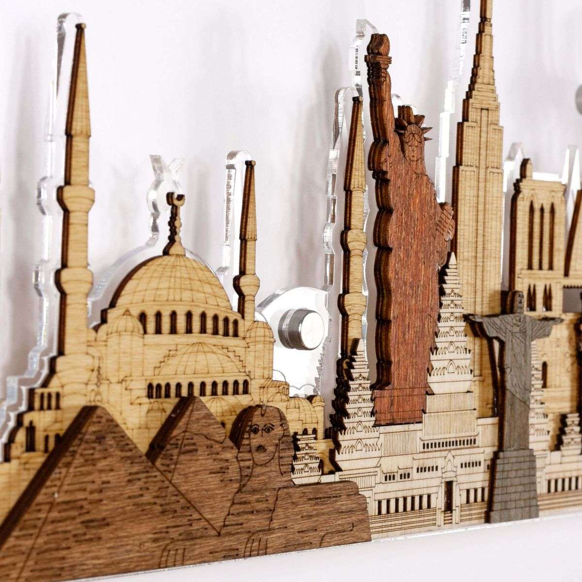 LED 3D World Monuments und Attraktionen