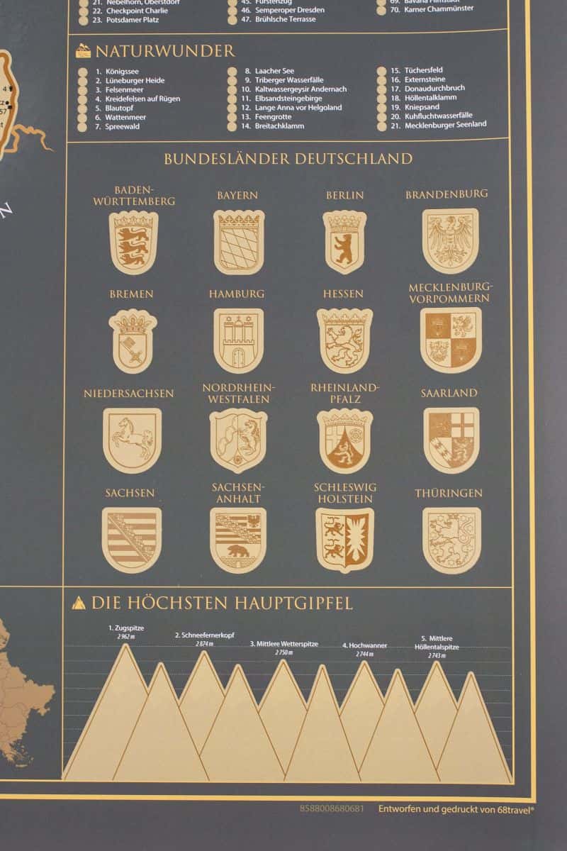 Saksan raaputettava kartta