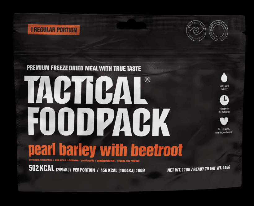 Tactical Foodpack Orge perlé avec betterave 110g