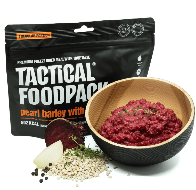 Tactical Foodpack Orge perlé avec betterave 110g