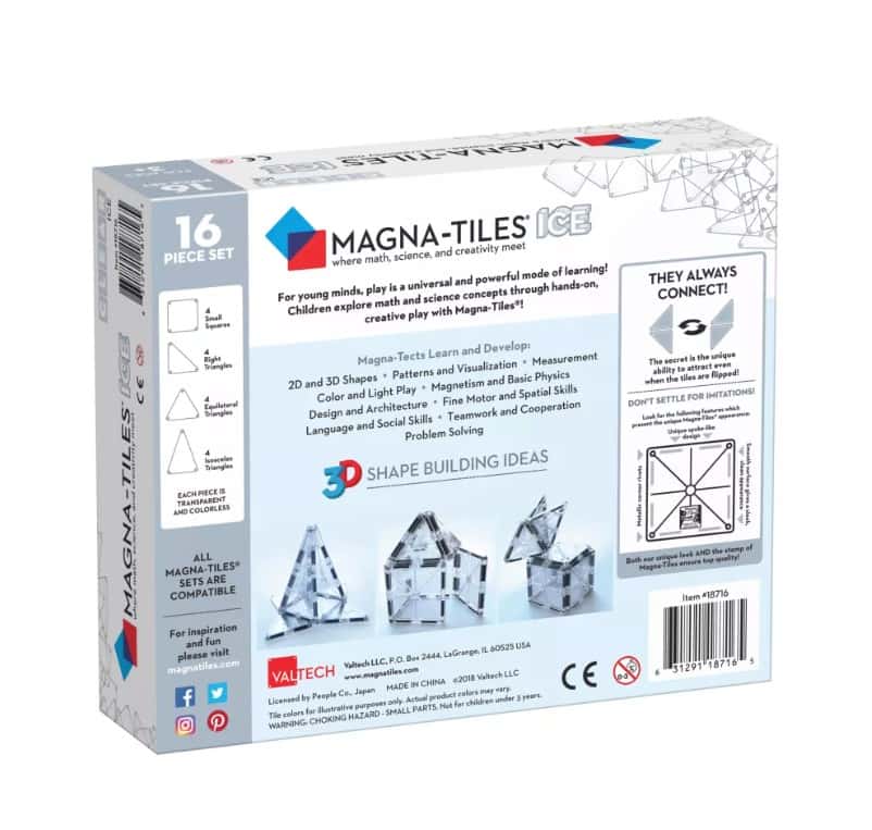 Magna-Tiles kit ice 16 dielov