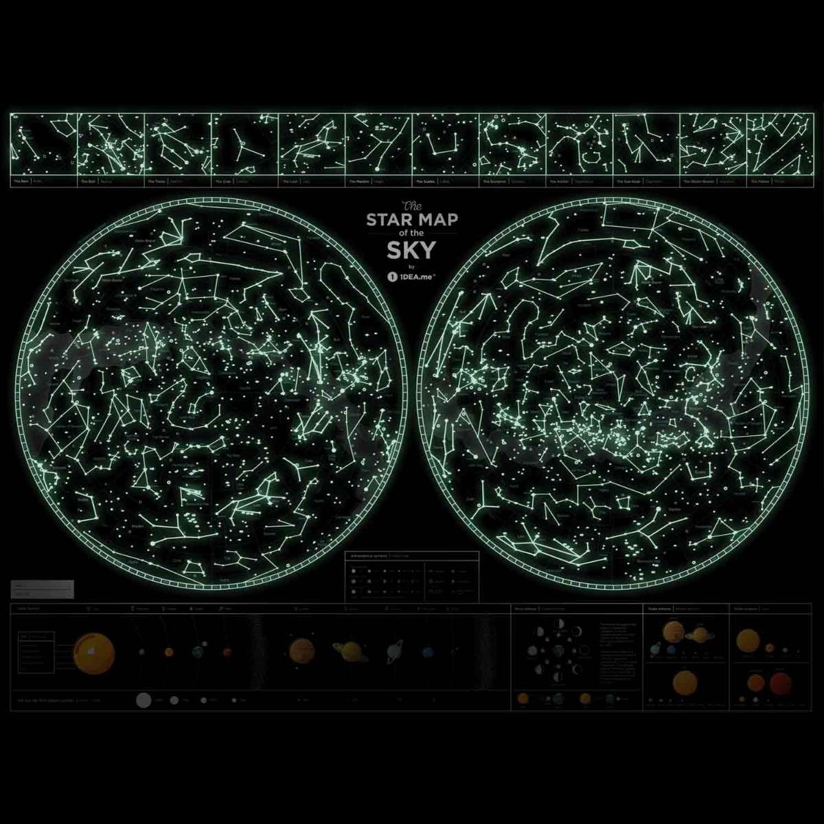 夜空の星図（スクラッチ不可）