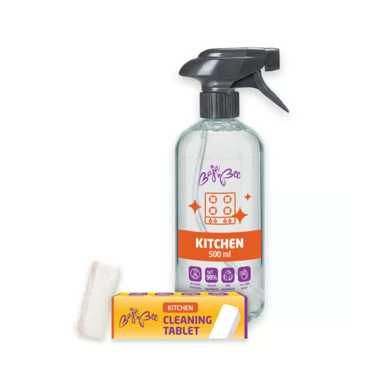 BajaBee ECO tabletas limpiadoras para la cocina - naranja