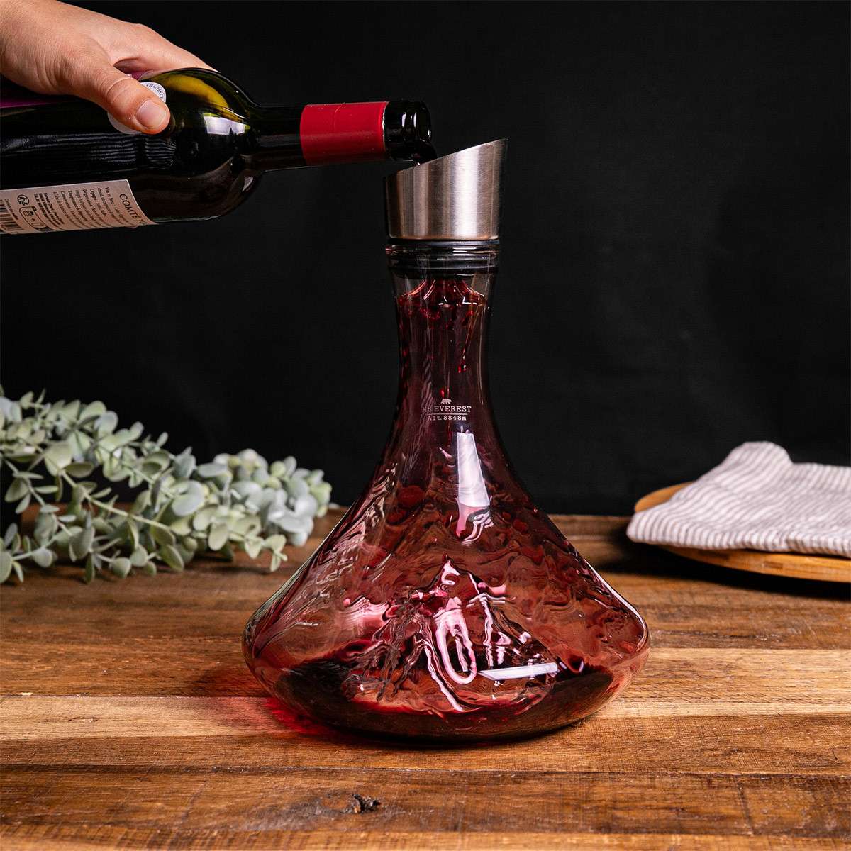 Alaskan Maker Carafe à vin topographique