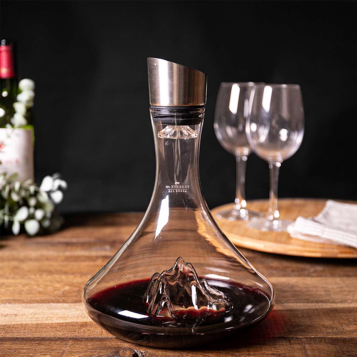 Alaskan Maker Carafe à vin topographique