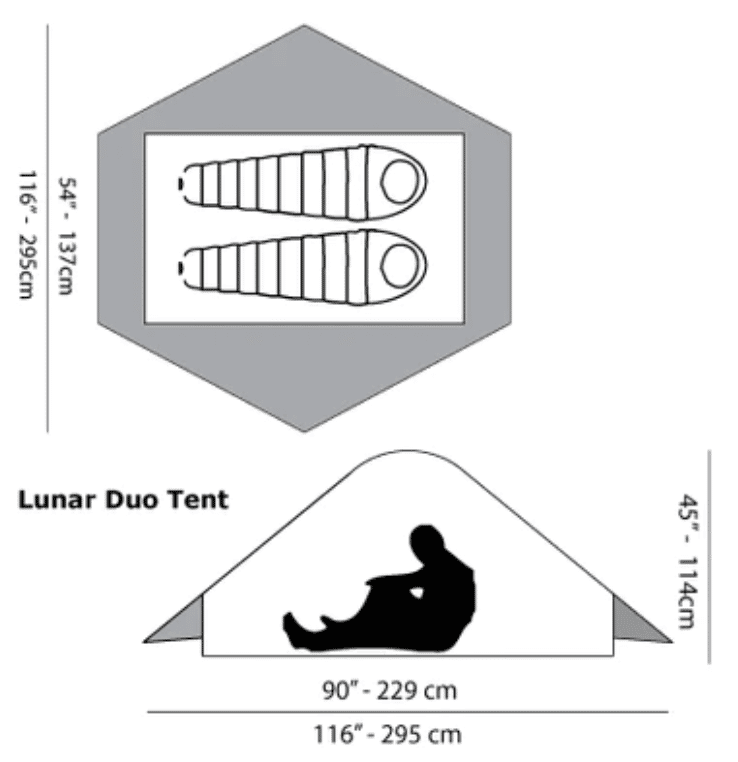 Six Moon Designs Tente de randonnée Lunar Duo Explorer
