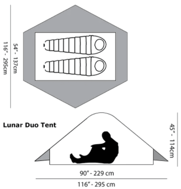 Six Moon Designs Tente de randonnée Lunar Duo Outfitter