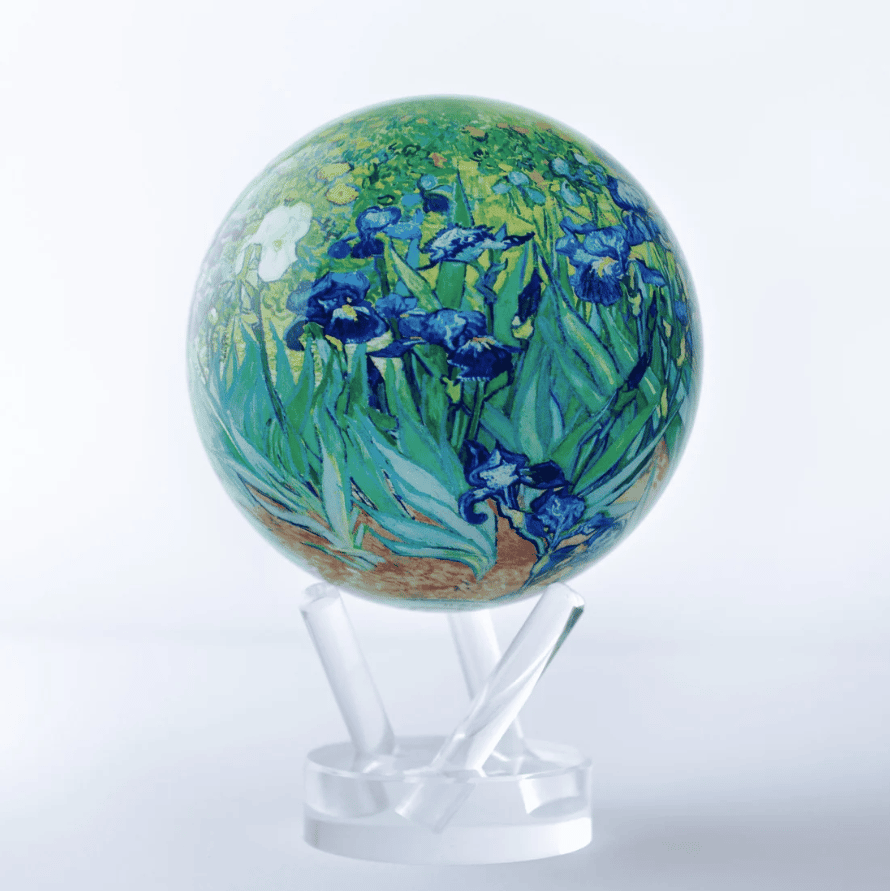 MOVA Van Gogh Irises Self Spinning Globe - itsestään pyörivä maapallo