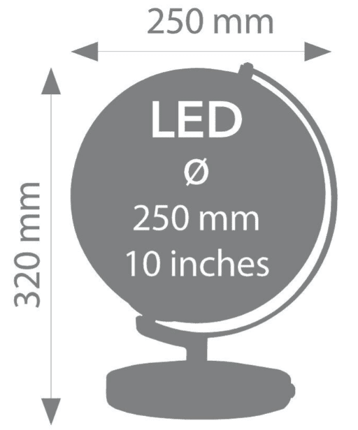 Emform Terra 25 cm glob luminos