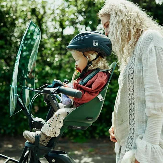Urban Iki Vordersitz BIO für das Fahrrad mit Adapter