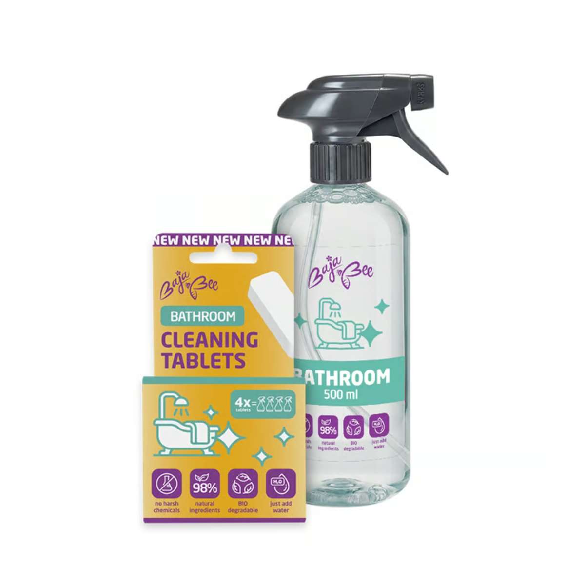 BajaBee ECO tableta limpiadora para el baño - limón