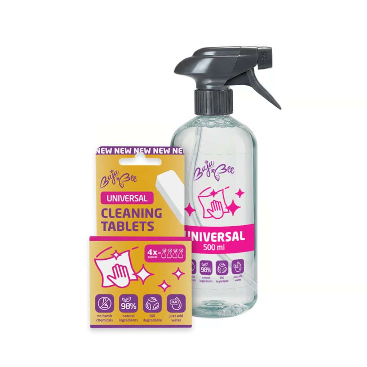 BajaBee ECO tabletas limpiadoras universales - naranja