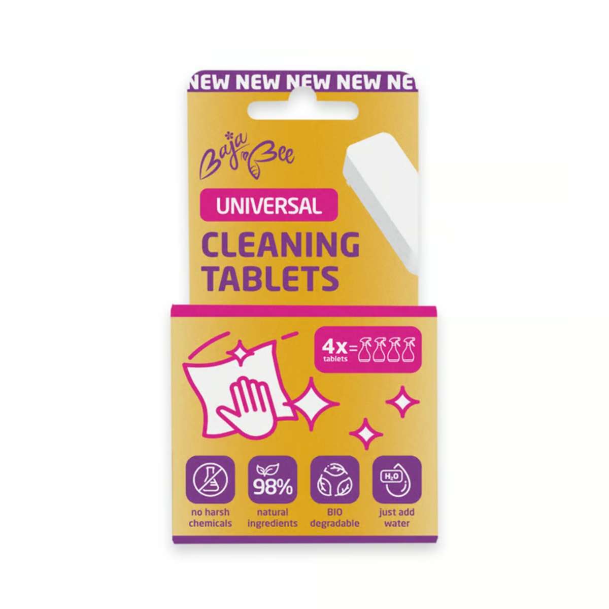 BajaBee ECO tabletas limpiadoras universales - naranja