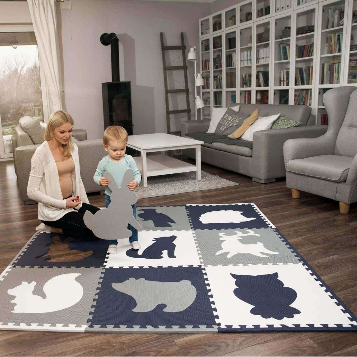 Пъзел подложка HakunaMatte® XXL – Горска – 180×180 см