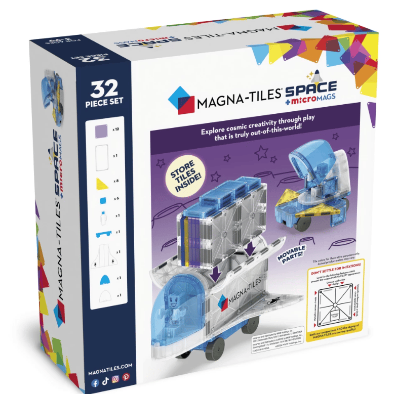 Magna-Tiles Space 32-dielna magnetická stavebnica