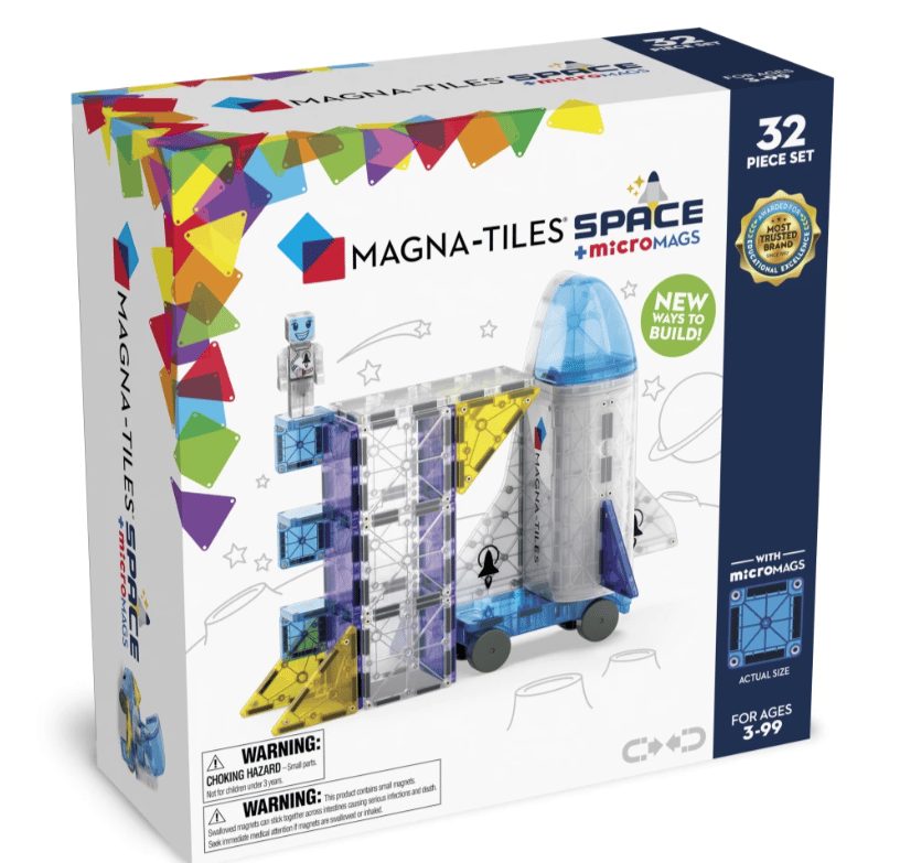 Magna-Tiles Space 32-dielna magnetická stavebnica