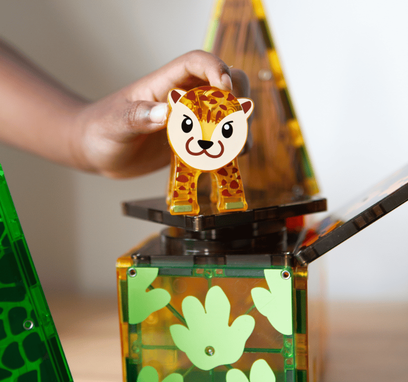 Magna-Tiles Jungle Animals 25 dielov magnetická stavebnica