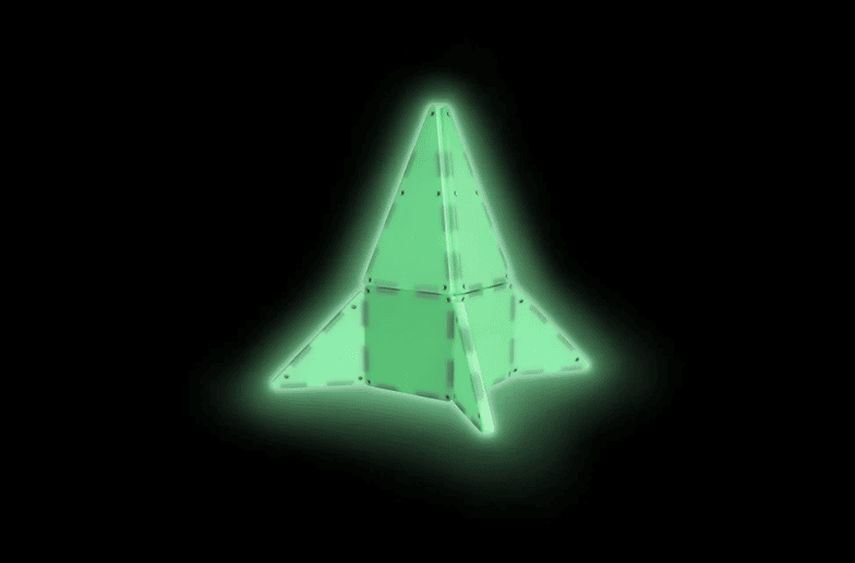 Magna-Tiles Glow 16-dielna stavebnica