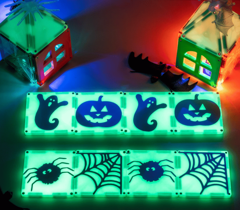 Magna-Tiles Glow 16-dielna stavebnica