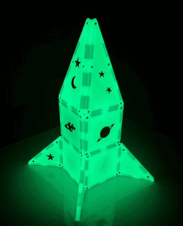 Magna-Tiles Glow 16-dielna stavebnica