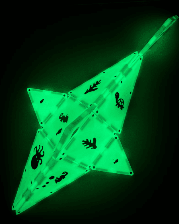 Magna-Tiles Glow 16-dielna stavebnica