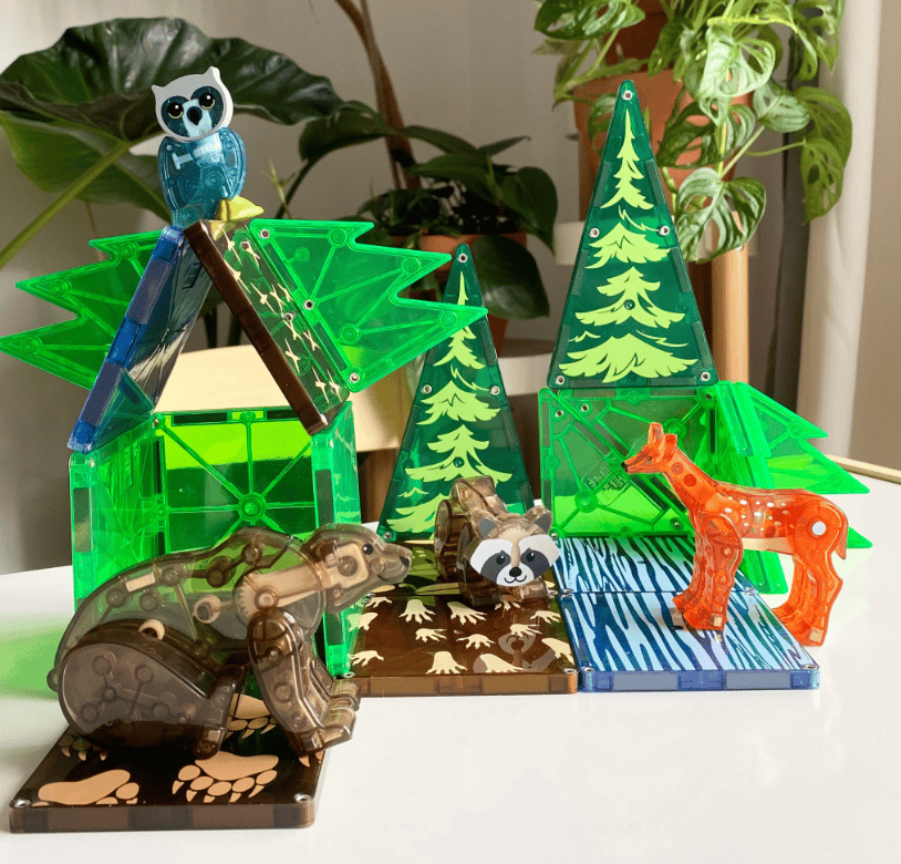 Magna-Tiles Lesné zvieratá 25-dielna magnetická stavebnica
