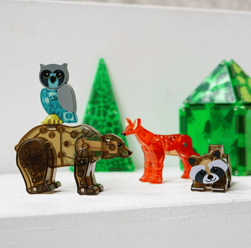 Magna-Tiles Lesné zvieratá 25-dielna magnetická stavebnica