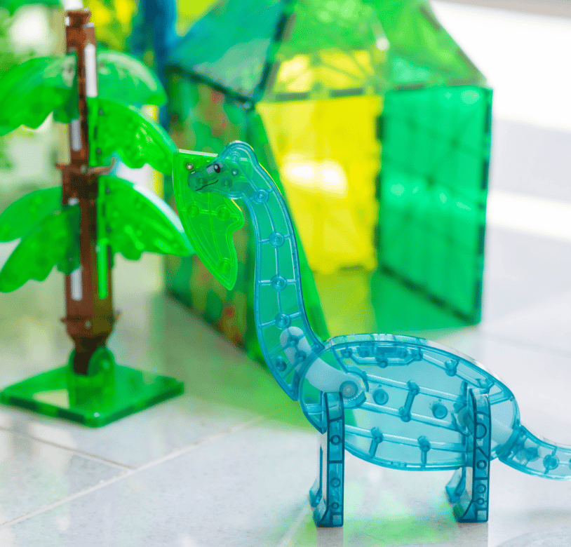 Magna-Tiles Dino World XL 50 kusov magnetická stavebnica
